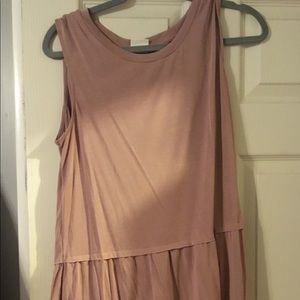 Hi low mauve tank